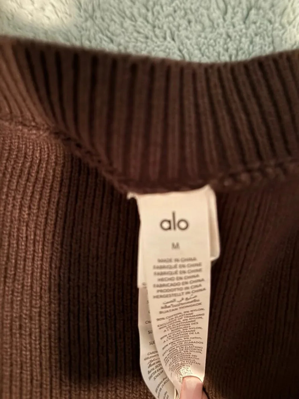 ALO Brown Sweater Track Suit